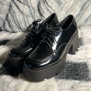 Madden Girl patent leather Platform loafers